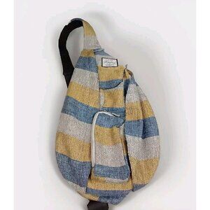 Kamo‎ Unisex Slingbag Crossbody Backpack Multipurpose Lightweight Canvas Striped